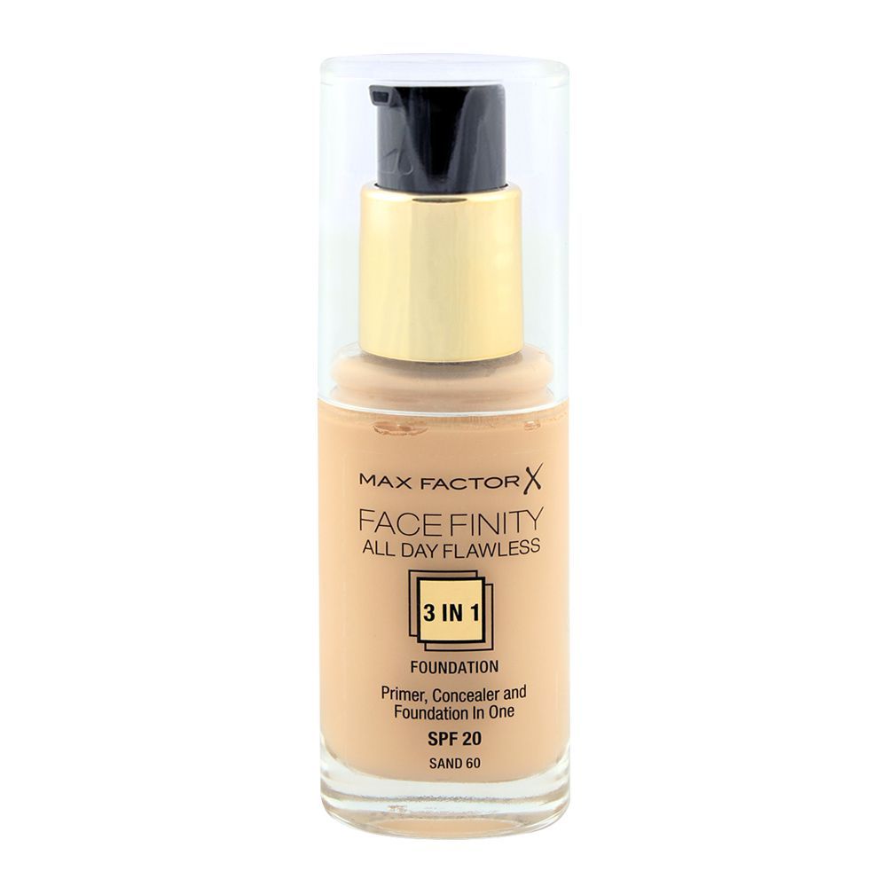 Max Factor 3 In 1 Facefinity Foundation 60 Sand