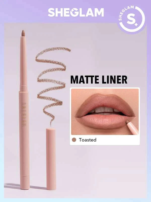 Shein - Sheglam Velvet Matte Lip Liner Toasted