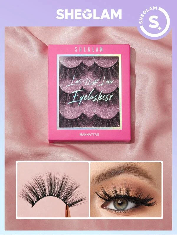 Sheglam Full Volume False Eyelashes For Late Night Lovers - Manhattan