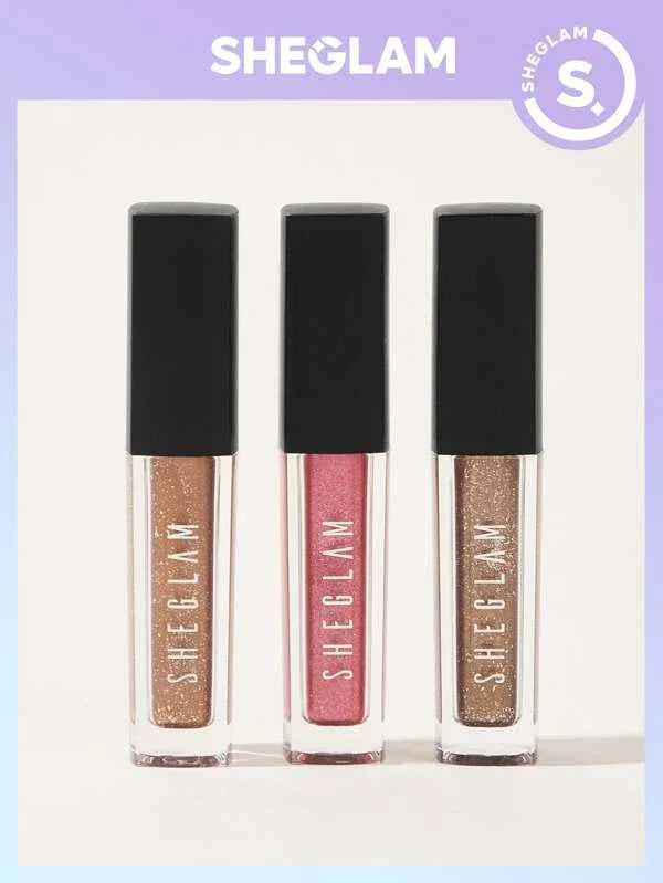 Shein - Sheglamtrio Of Shimmering Liquid Eyeshadow A Midsummer ,In The Name Of Love