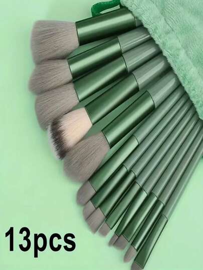 Loveliness -  Brush 13 Pcs Make Up Brushes Set Multi Color