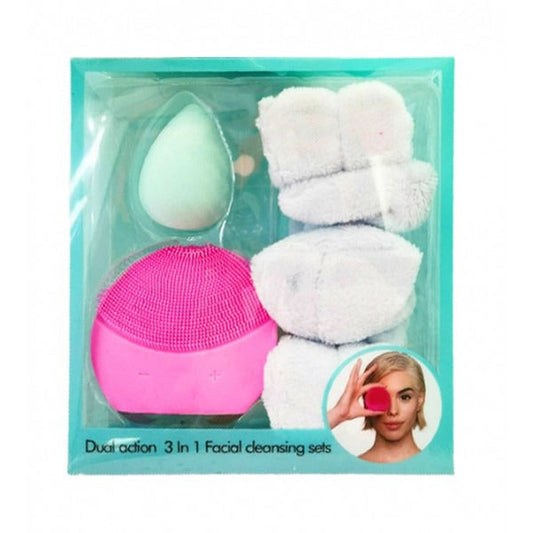 Loveliness - Dual Action 3 In 1 Facial Cleansing Set - Green